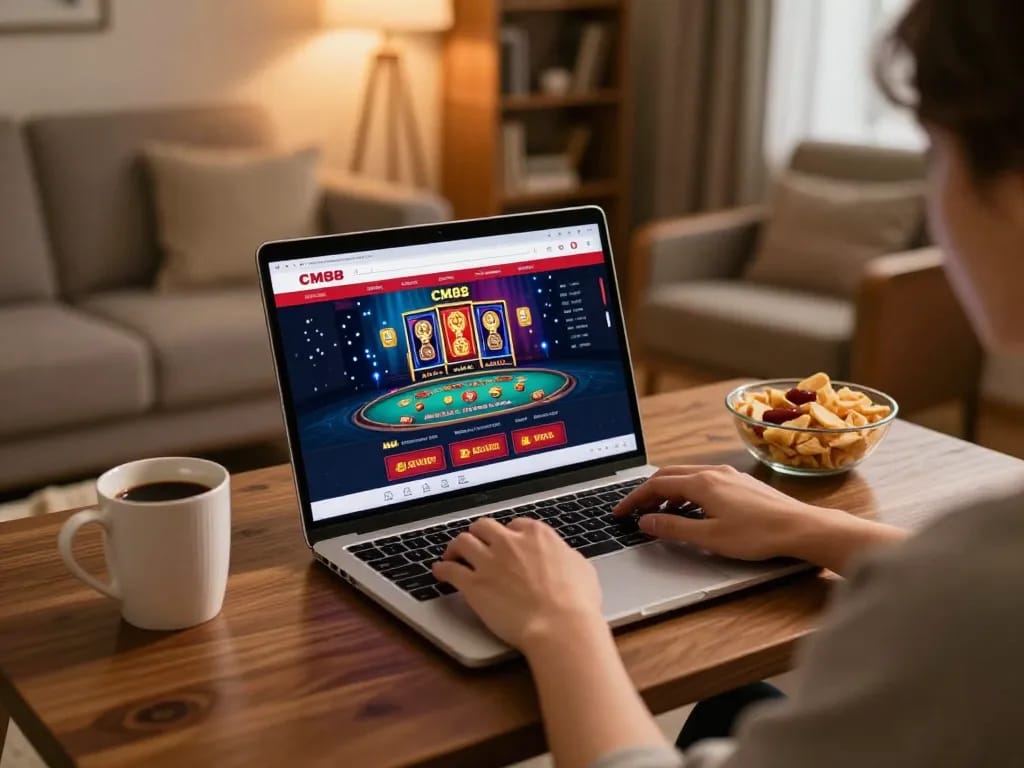 Engaging online gambling scene with a player on CM88 platform showcasing exciting gameplay.
