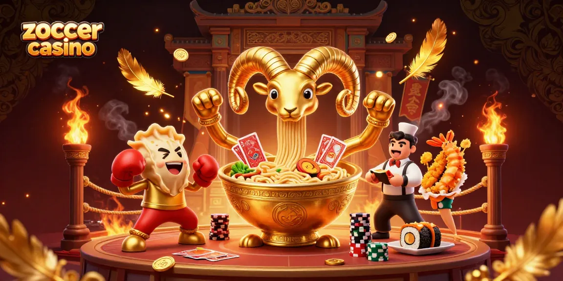 Experience the thrill at zoccer casino with high-energy characters in a vibrant gaming scene.