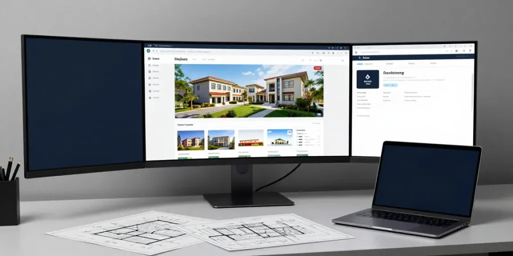 Immobilienmakler Saarbrücken auf einer modernen digitalen Plattform zur effizienten Immobilienverwaltung.