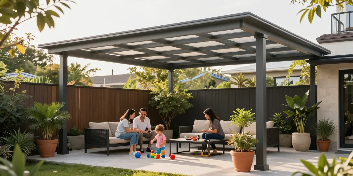 Terrassenüberdachungen bieten einen modernen Schutz und eine einladende Atmosphäre im Garten.
