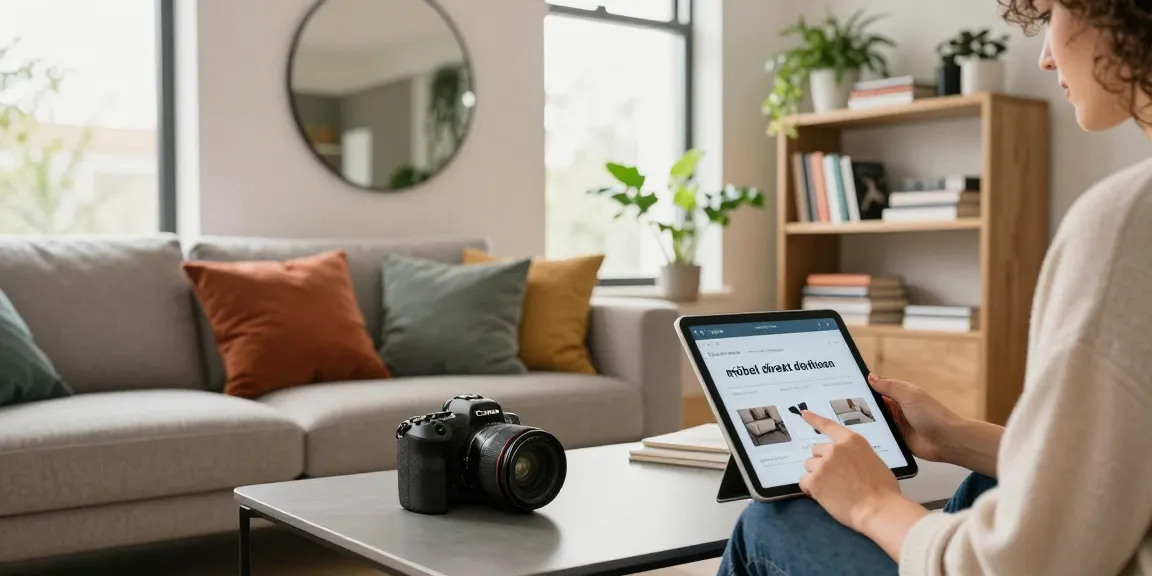 Entdecken Sie stilvolle Möbeloptionen, um Möbel direkt in einem modernen Wohnzimmer zu bestellen.