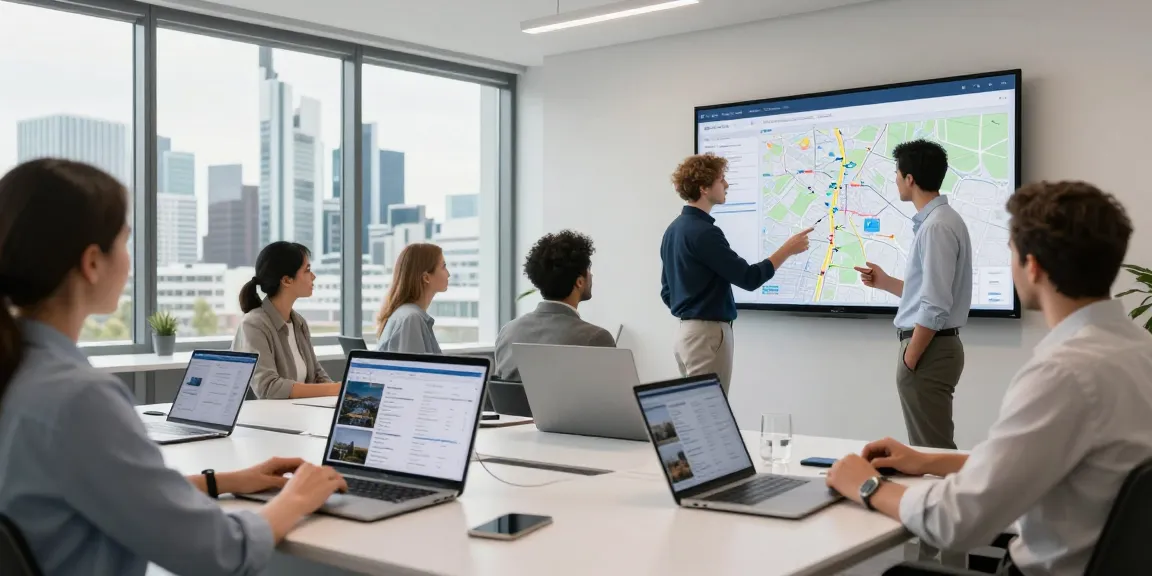 Immobilien Frankfurt: Modernes Büro mit innovativer Technologie für Immobilienvermittlung in Frankfurt am Main.