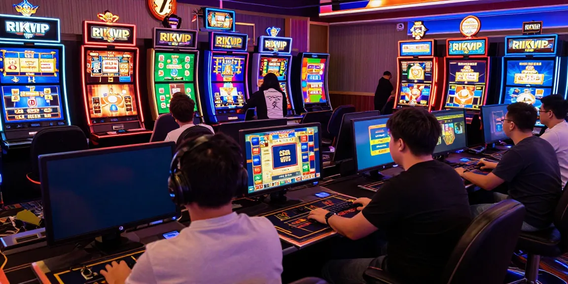 Players enjoying live gaming action at RIKVIP's vibrant online platform.