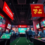 nhà cái uy tín displayed through a dynamic online gambling interface with exciting promotions and sports betting options.