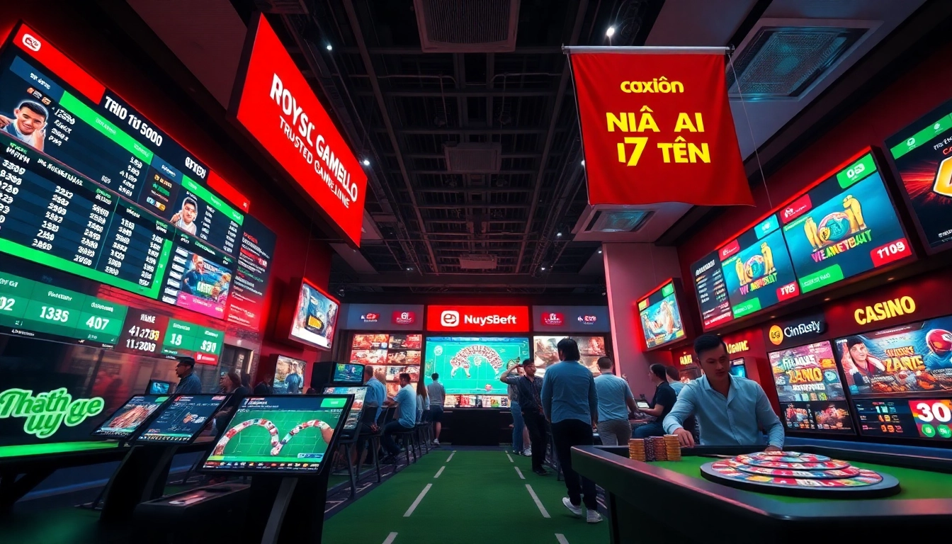 nhà cái uy tín displayed through a dynamic online gambling interface with exciting promotions and sports betting options.
