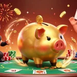 Experience excitement at sun-win with engaging 3D characters playing dynamic casino games amid golden coins and poker elements.