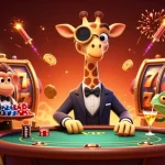 Experience fun with sunwin chính chủ featuring giraffe high-roller at an exciting casino scene.